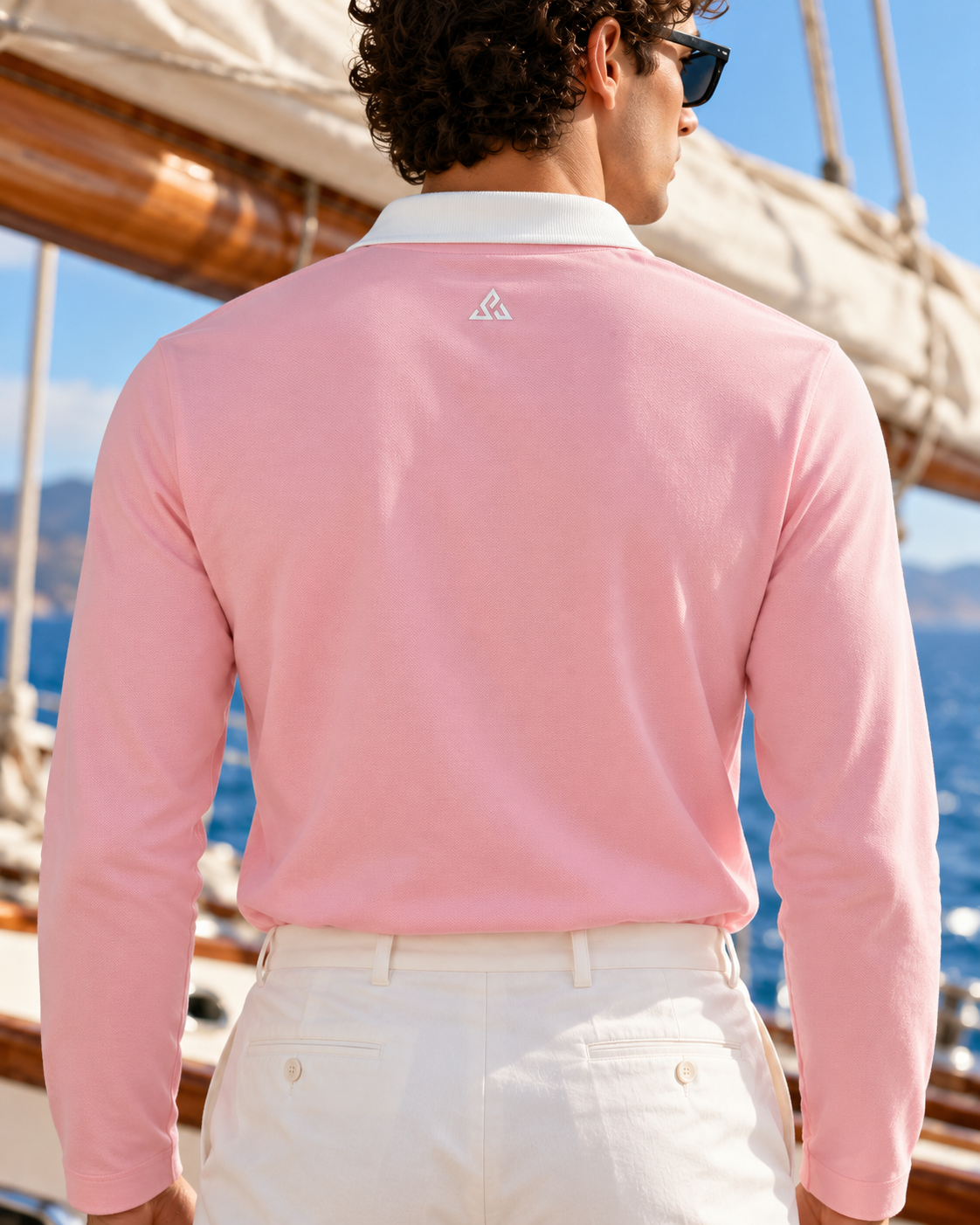 Full Sleeve Oxford Polo — Blush