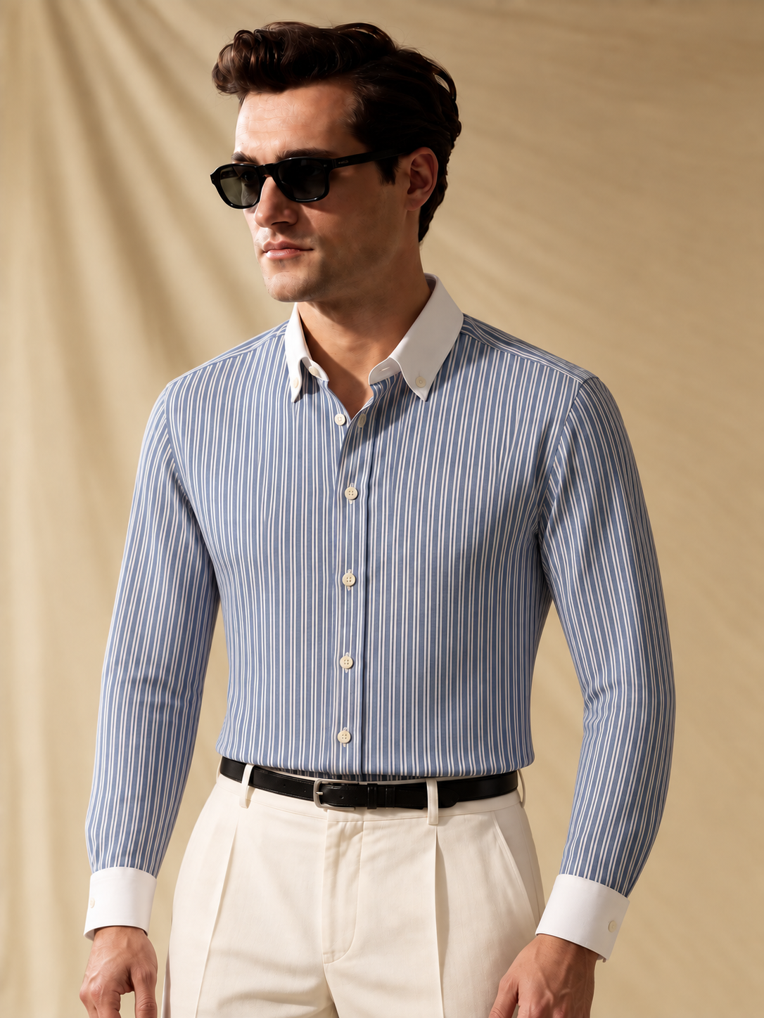 GEMINI Cotton Shirt — Blue