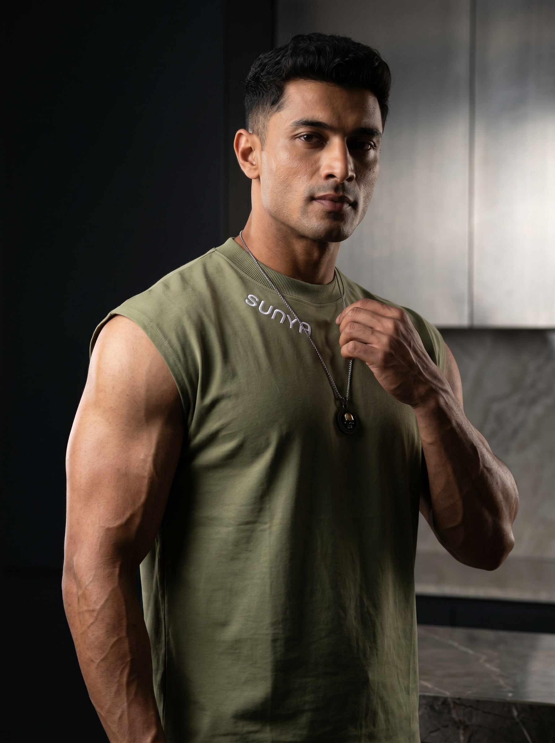 CELESTIAL JOURNEY sleeveless tee | 5ᵗʰ Century Collection | back view | THE SUNYA