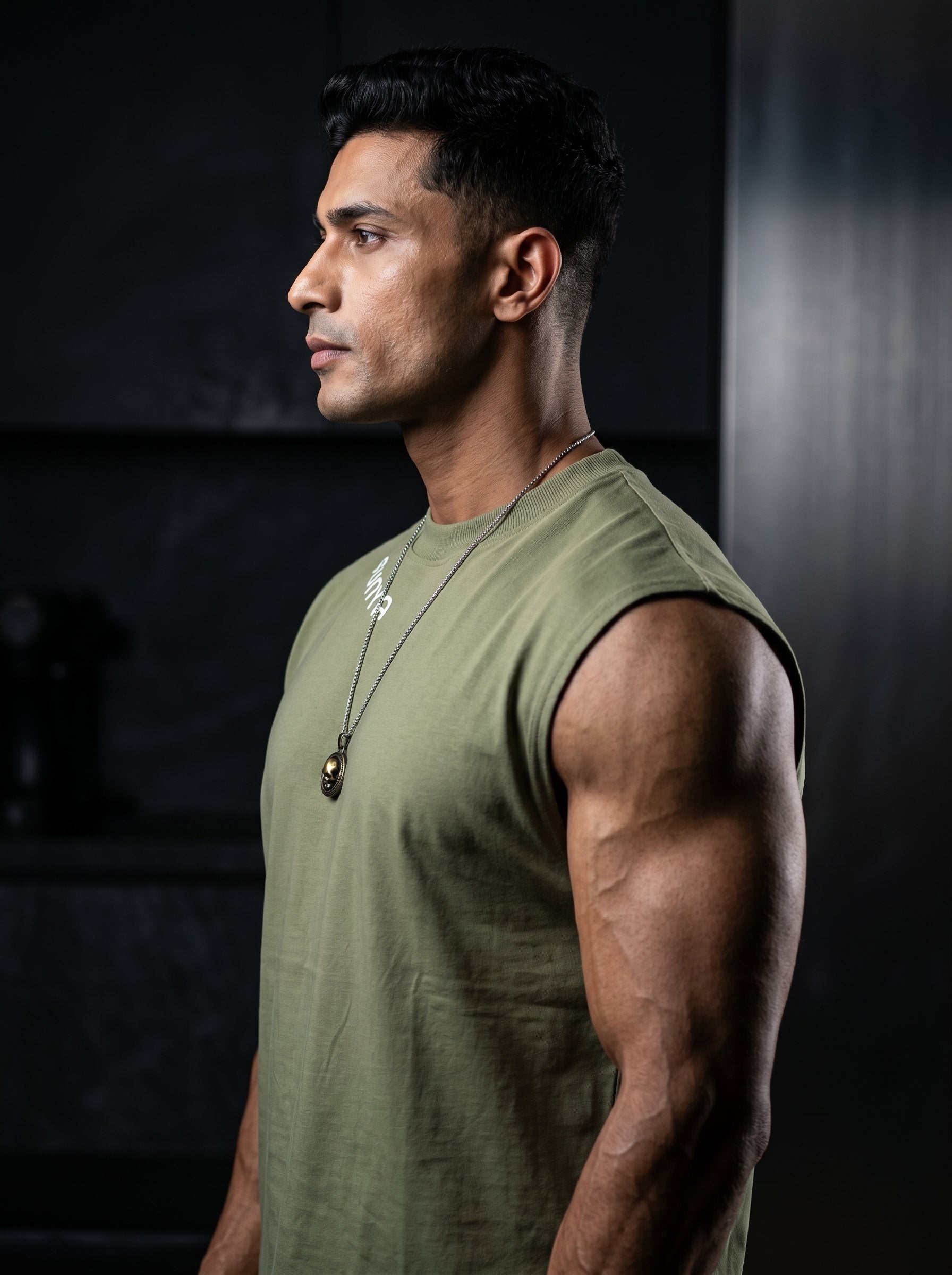 CELESTIAL JOURNEY sleeveless tee | 5ᵗʰ Century Collection | detail | THE SUNYA