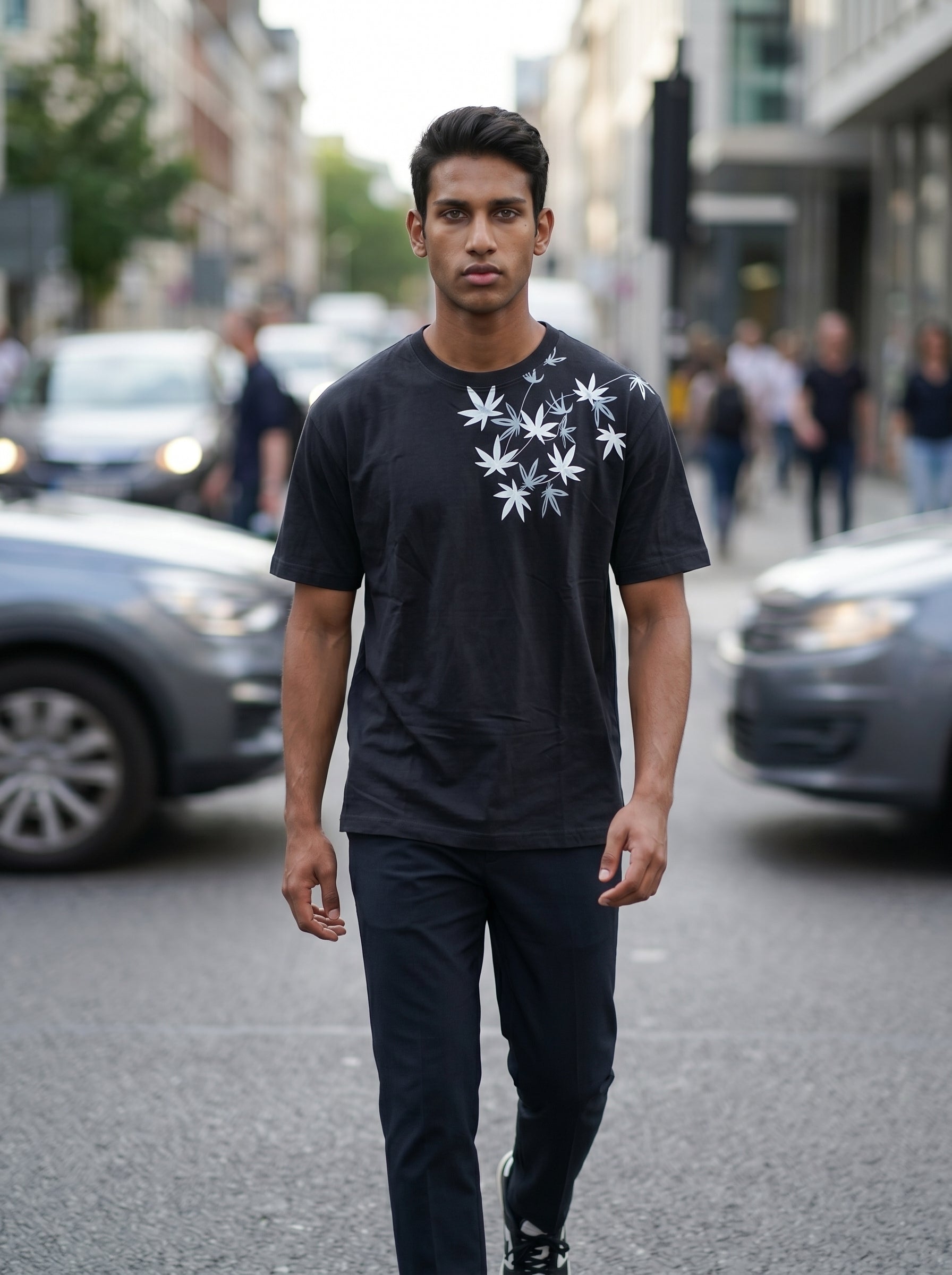 BOTANICAL SERENITY tee | 5ᵗʰ Century Collection | detail | THE SUNYA