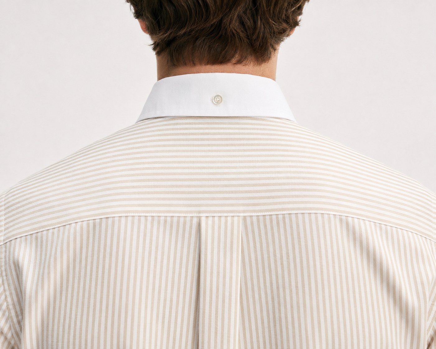 TAURUS Cotton Shirt — Sand, detail view