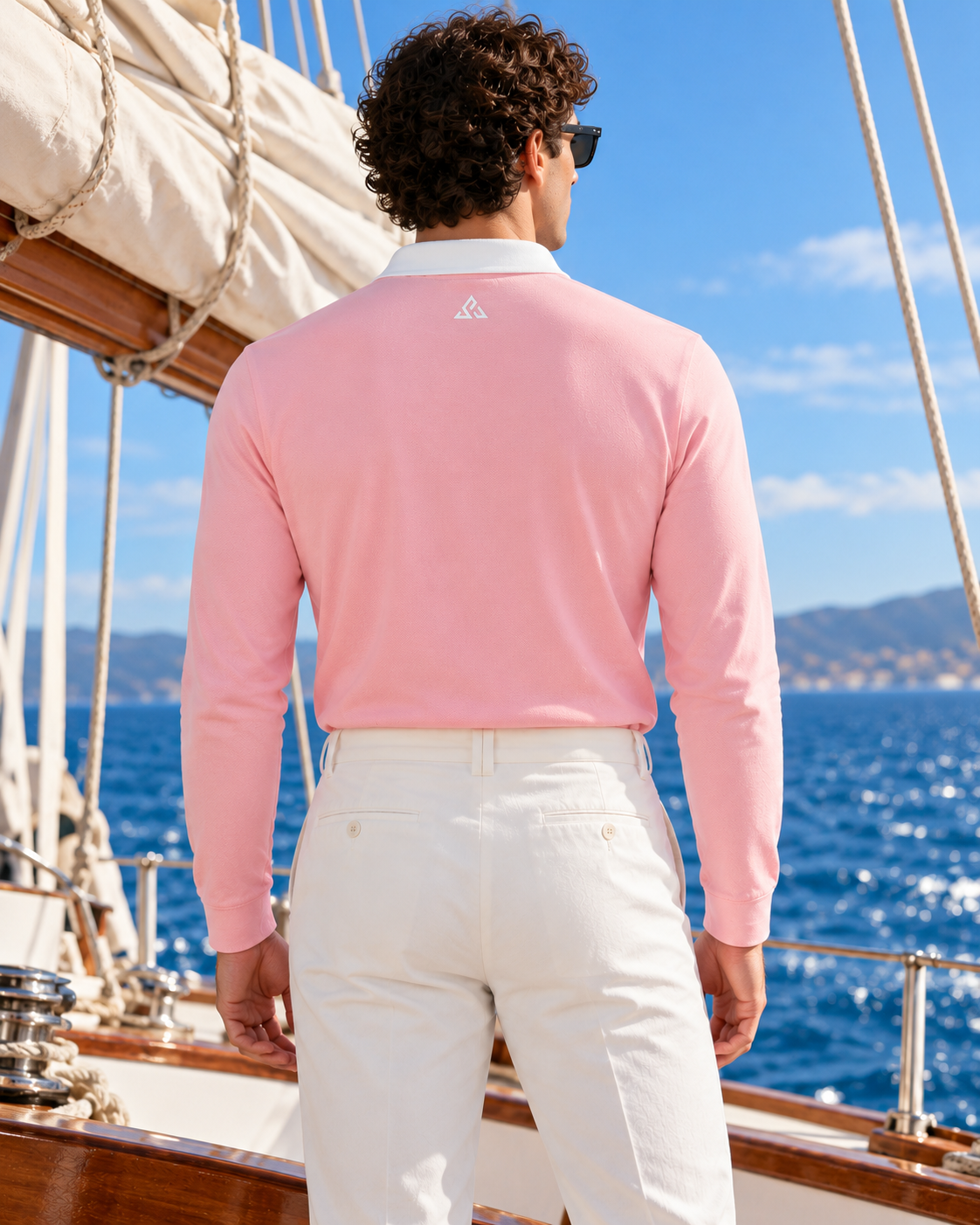 Full Sleeve Oxford Polo — Blush