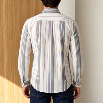Ecru Awning Stripe Shirt
