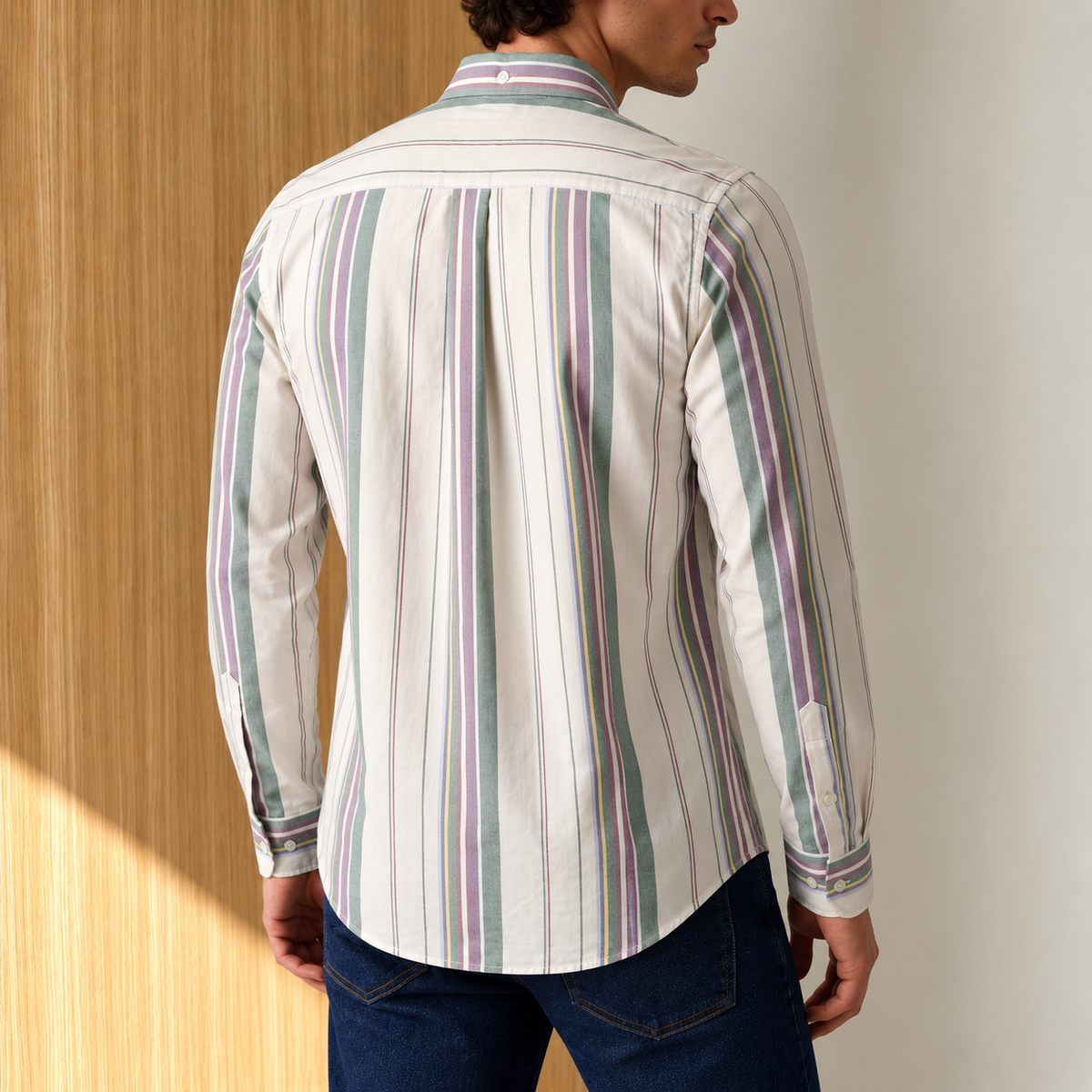 Ecru Awning Stripe Shirt