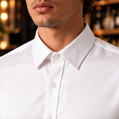 Optic White Sateen Shirt