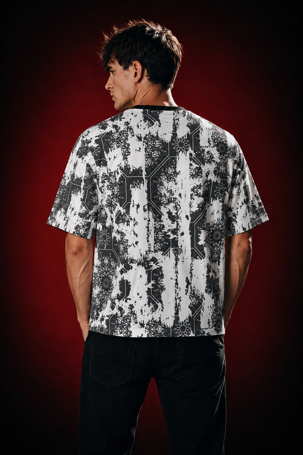 KSHAYA premium half-sleeve tee | Zerowave Collection | back view | THE SUNYA