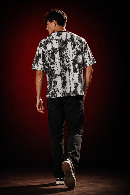 KSHAYA premium half-sleeve tee | Zerowave Collection | back view, in motion | THE SUNYA