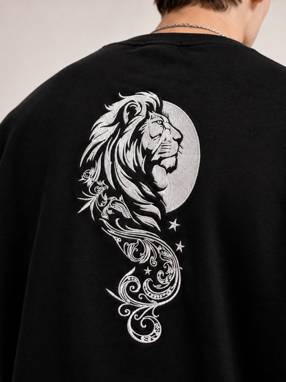 LION'S MAJESTY premium sweatshirt | 5th Century Collection | detail | THE SUNYA