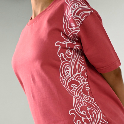 ORNATE COSMOS premium half-sleeve tee | 5th Century Collection | detail | THE SUNYA