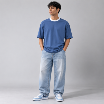 WAVE premium half-sleeve tee | Winter Collection | back view | THE SUNYA