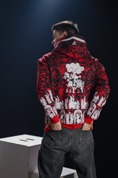ĀRAMBH premium hoodie | Winter Collection | front view | THE SUNYA