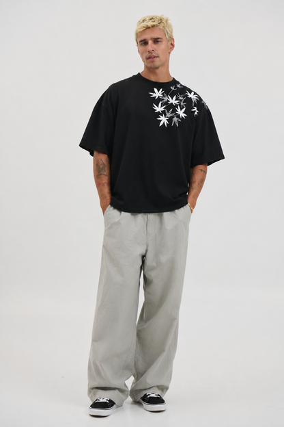 BOTANICAL SERENITY premium half-sleeve tee | 5th Century Collection | front view | THE SUNYA