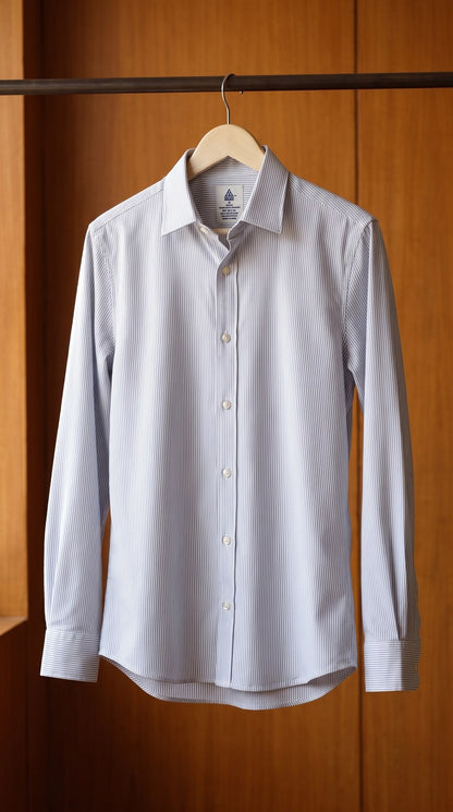 CAPRICORN Cotton Shirt — Graphite, front view