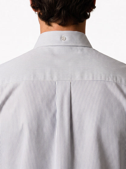 CAPRICORN Cotton Shirt — Graphite, back view