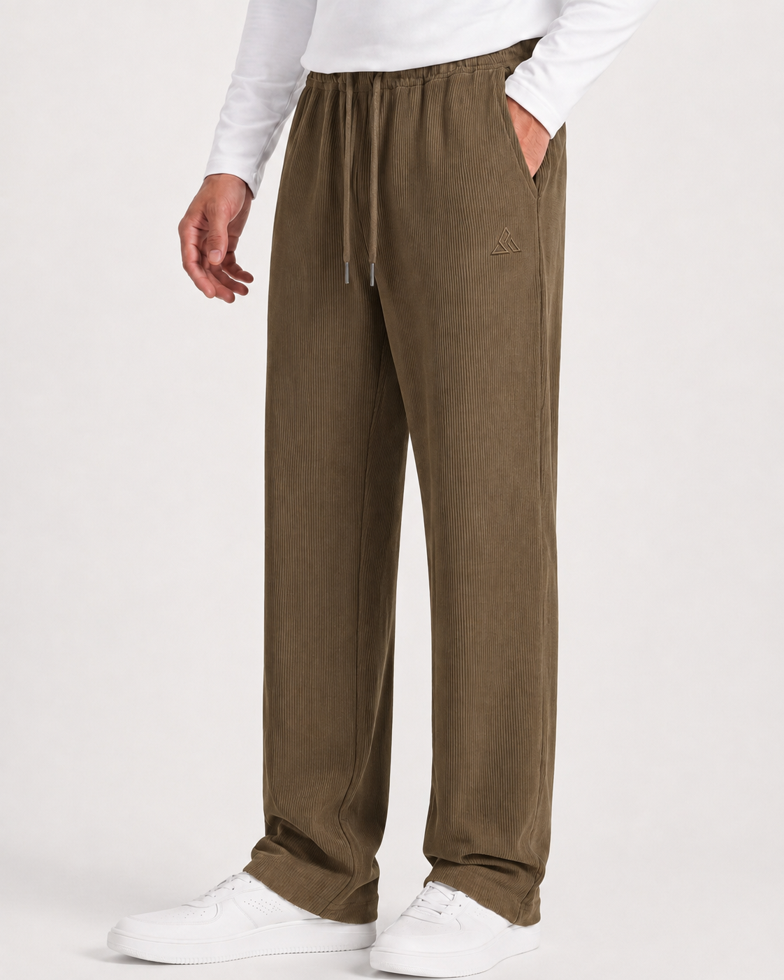 Corduroy Jogger in VALUKA — on model