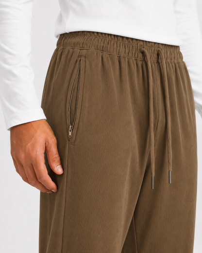 Corduroy Jogger in VALUKA — on model