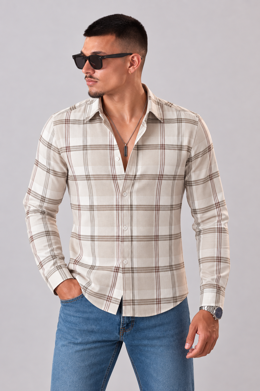 SAGITTARIUS Cotton Shirt — Oat