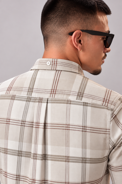 SAGITTARIUS Cotton Shirt — Oat
