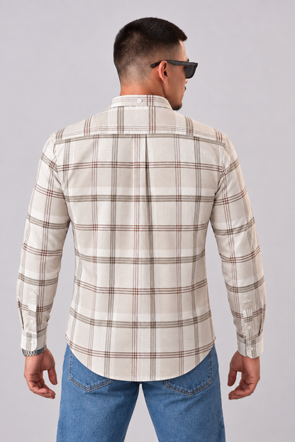SAGITTARIUS Cotton Shirt — Oat