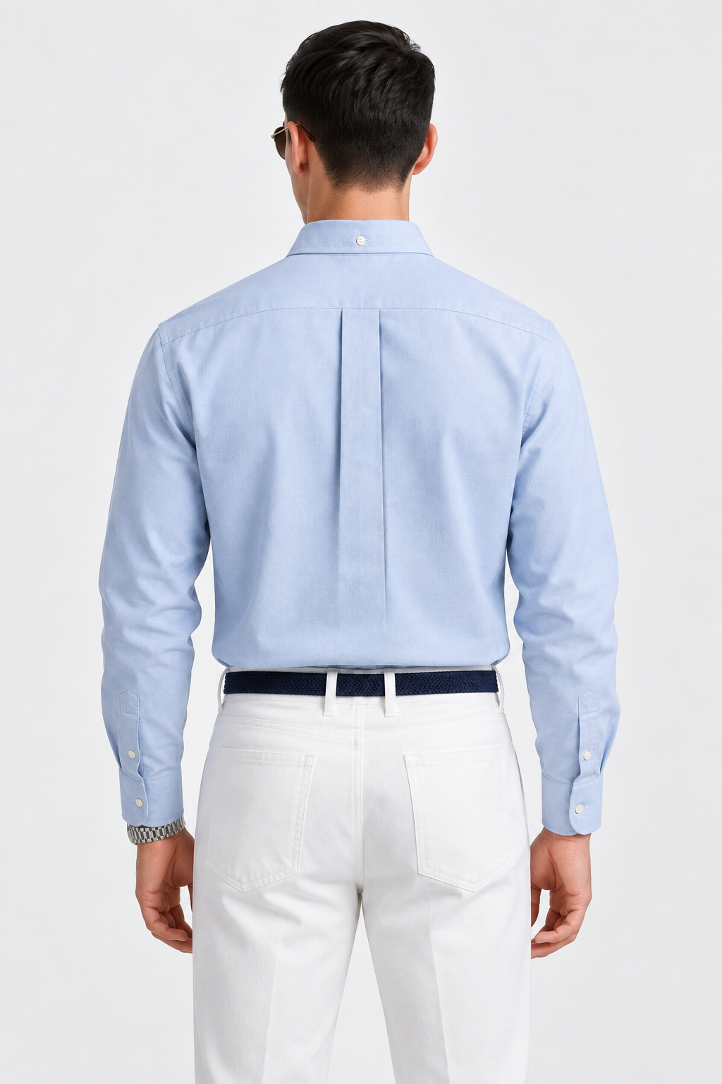 AQUARIUS Cotton Shirt — Powder