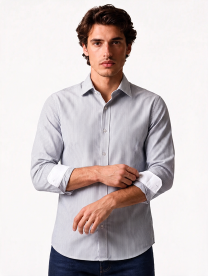 CAPRICORN Cotton Shirt — Graphite