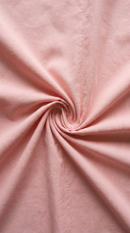 LIBRA Cotton Shirt — Blush, detail view