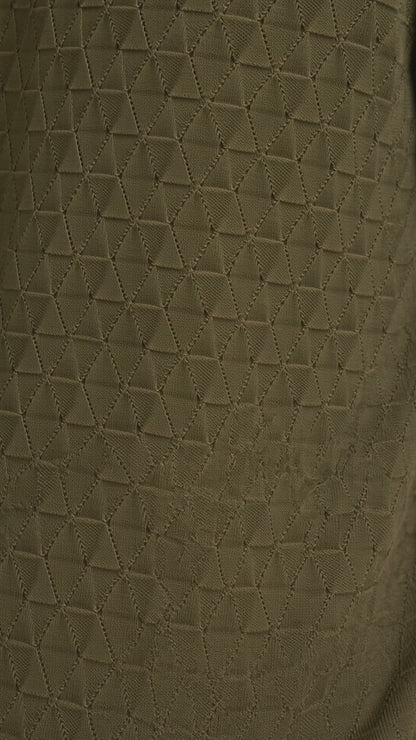LEAF Knit Polo — Olive