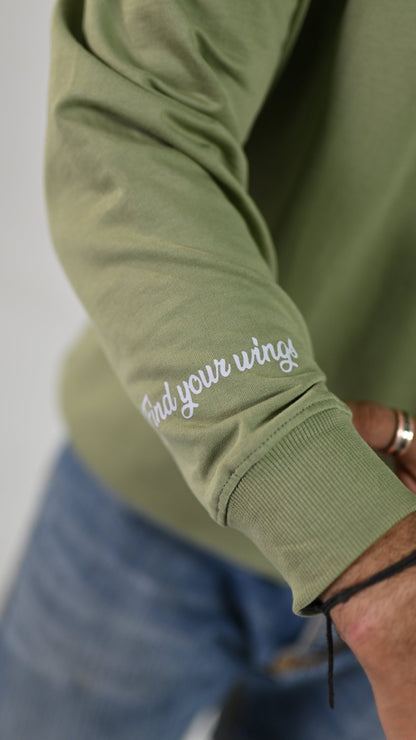 REBIRTH PHOENIX premium sweatshirt | 5th Century Collection | detail | THE SUNYA