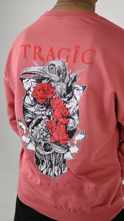 TRAGIC BLOOM premium sweatshirt | 5th Century Collection | front view | THE SUNYA