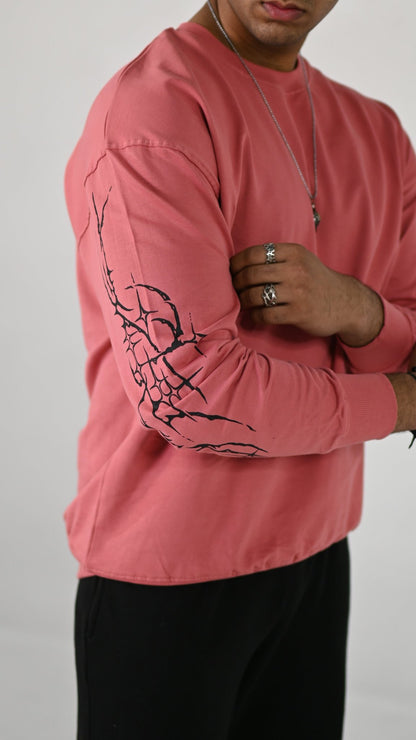 TRAGIC BLOOM premium sweatshirt | 5th Century Collection | detail | THE SUNYA