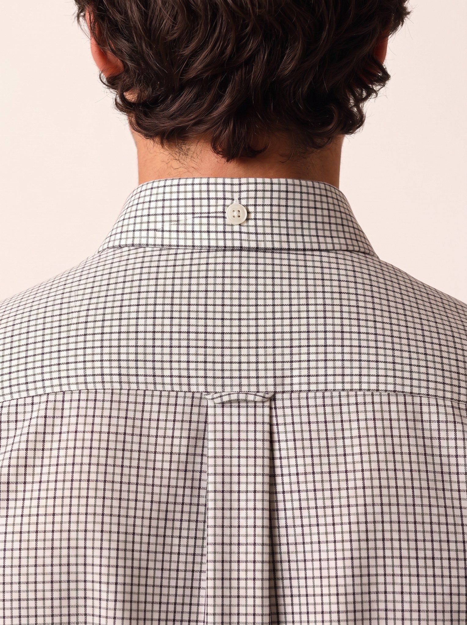 VIRGO Cotton Shirt — Ink, detail view