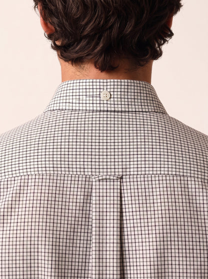 VIRGO Cotton Shirt — Ink, detail view